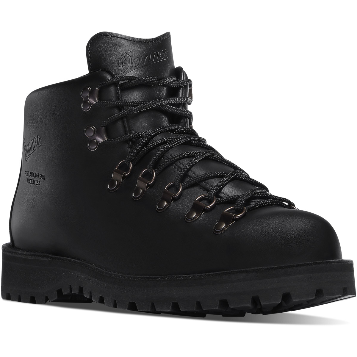 Danner Womens Mountain Light Hiking Boots Black - QWD536892